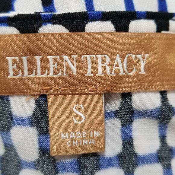 NWOT-Ellen Tracy Multicolor Twisted Front At Bodice V-Neck Maxi Sun Dress Size S - Picture 7 of 9